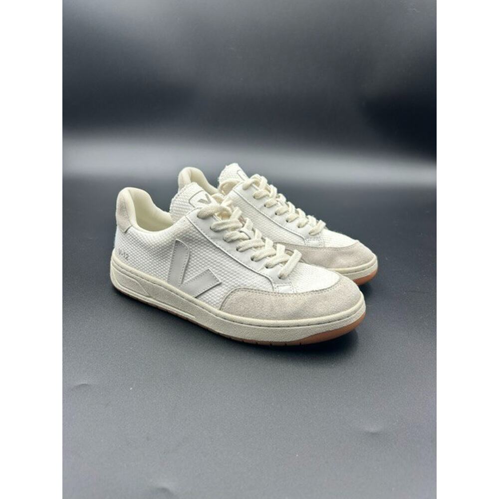 VEJA V-12 B Mesh White Natural Size W 7 EU 38 UK 5 Excellent Condition